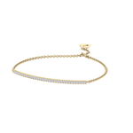 Load image into Gallery viewer, Classic bracelet in yellow gold with white diamonds of 0.31 ct in weight
