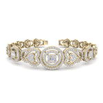 Load image into Gallery viewer, Statement bracelet in rose gold with white diamonds of 2.53 ct in weight
