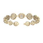 Load image into Gallery viewer, Statement bracelet in yellow gold with white diamonds of 2.94 ct in weight
